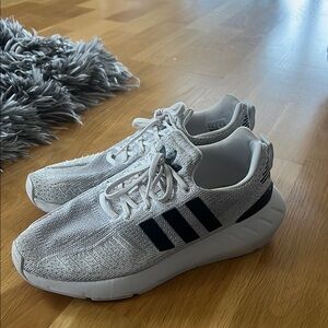 Adidas Women’s White and Black Sneakers